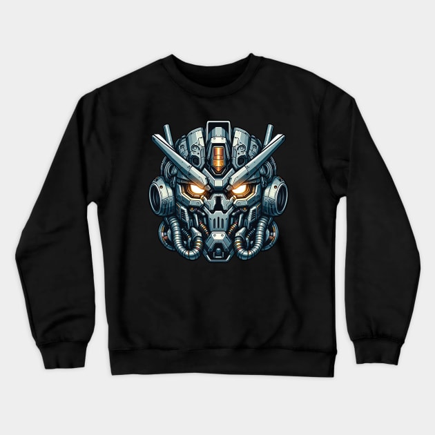 Biomech Skull S01 D32 Crewneck Sweatshirt by Houerd